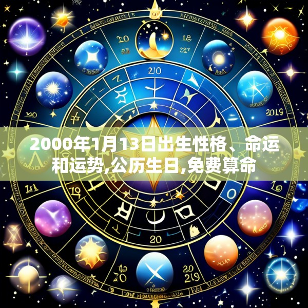 2000年1月13日出生性格、命运和运势,公历生日,免费算命