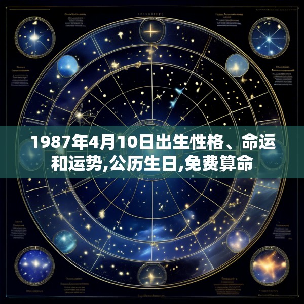 1987年4月10日出生性格、命运和运势,公历生日,免费算命