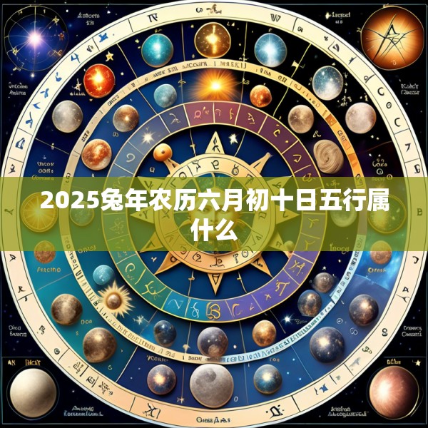 2025兔年农历六月初十日五行属什么