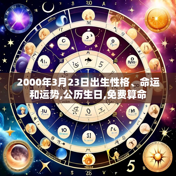 2000年3月23日出生性格、命运和运势,公历生日,免费算命