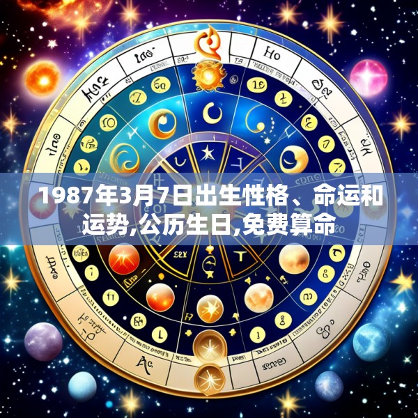 1987年3月7日出生性格、命运和运势,公历生日,免费算命