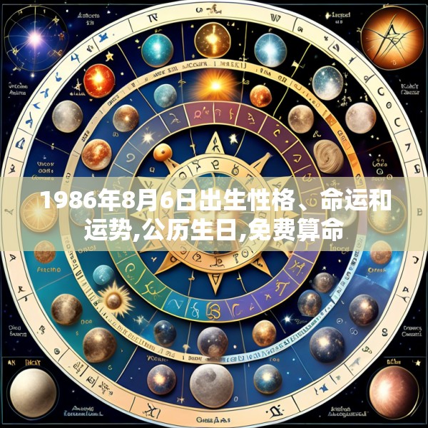 1986年8月6日出生性格、命运和运势,公历生日,免费算命