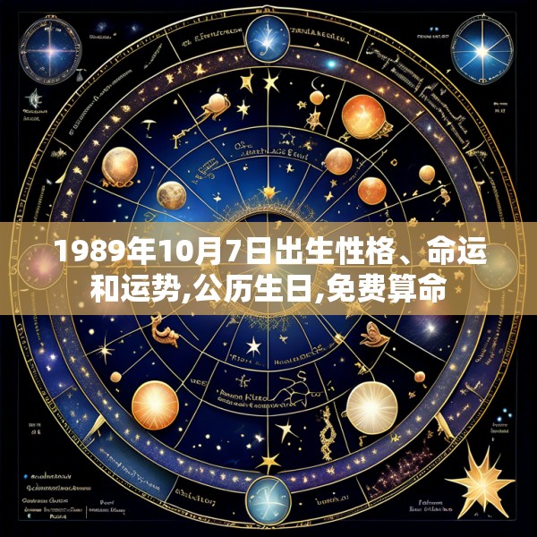 1989年10月7日出生性格、命运和运势,公历生日,免费算命