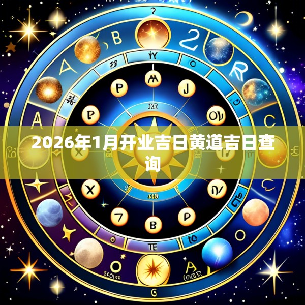 2026年1月开业吉日黄道吉日查询