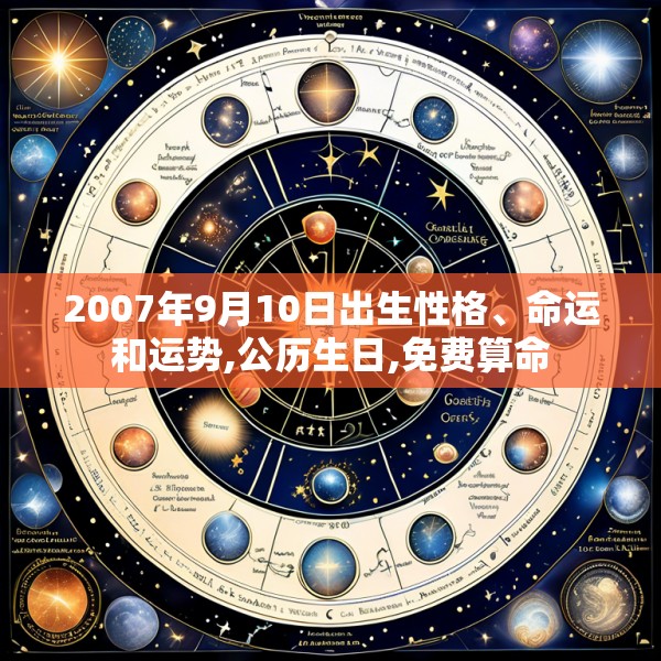 2007年9月10日出生性格、命运和运势,公历生日,免费算命