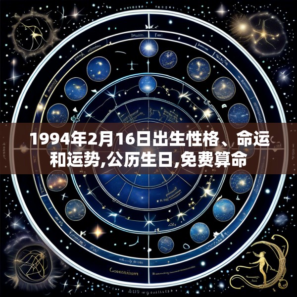 1994年2月16日出生性格、命运和运势,公历生日,免费算命