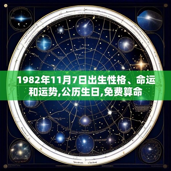 1982年11月7日出生性格、命运和运势,公历生日,免费算命
