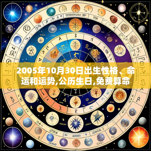 2005年10月30日出生性格、命运和运势,公历生日,免费算命