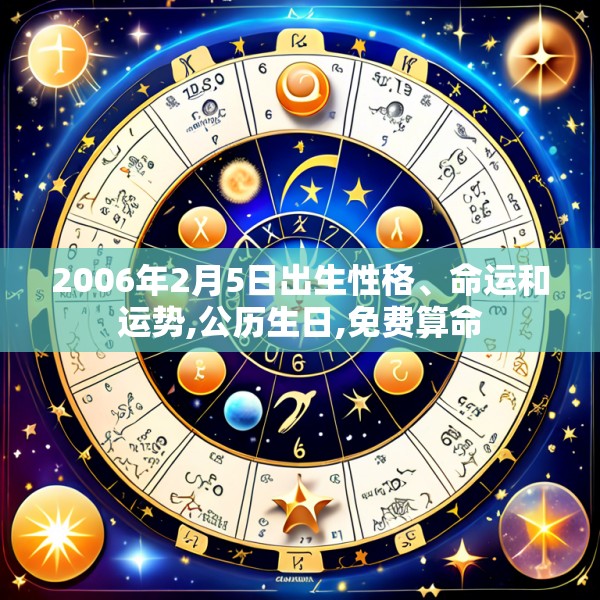 2006年2月5日出生性格、命运和运势,公历生日,免费算命