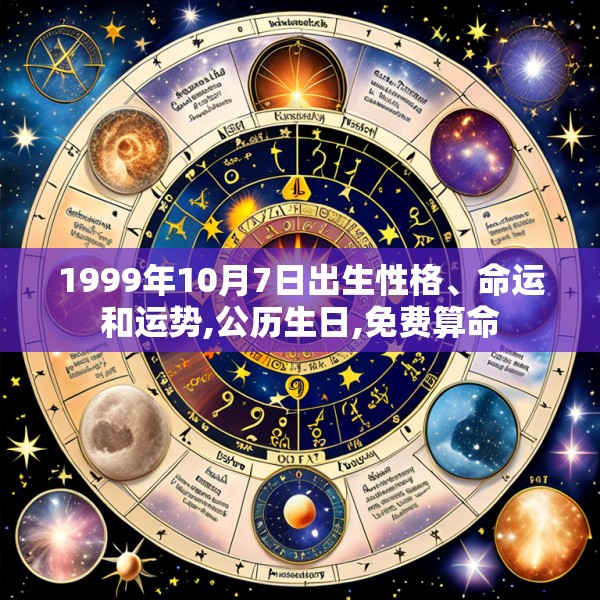 1999年10月7日出生性格、命运和运势,公历生日,免费算命