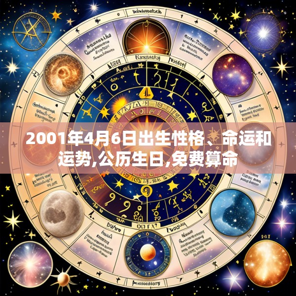 2001年4月6日出生性格、命运和运势,公历生日,免费算命