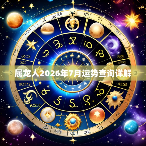 属龙人2026年7月运势查询详解