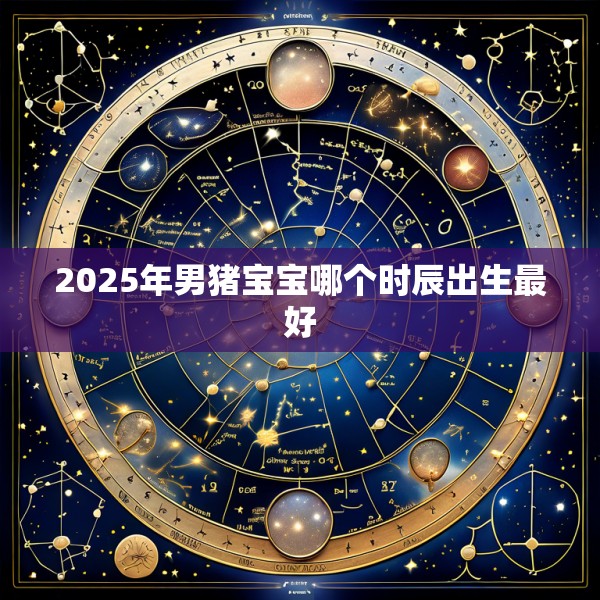 2025年男猪宝宝哪个时辰出生最好
