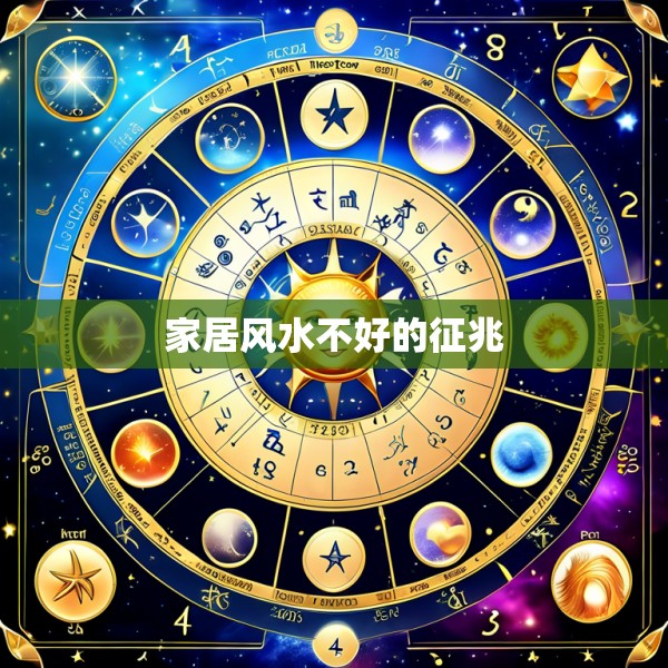 家居风水不好的征兆