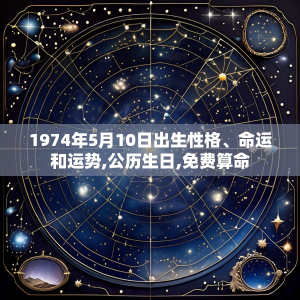 1974年5月10日出生性格、命运和运势,公历生日,免费算命