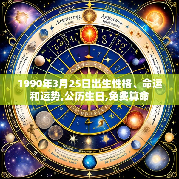 1990年3月25日出生性格、命运和运势,公历生日,免费算命