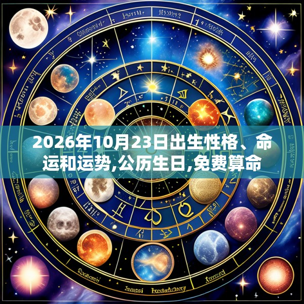 2026年10月23日出生性格、命运和运势,公历生日,免费算命