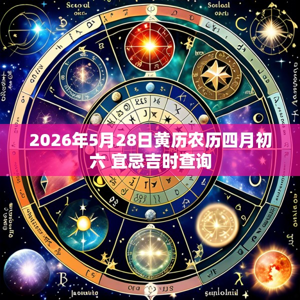 2026年5月28日黄历农历四月初六 宜忌吉时查询