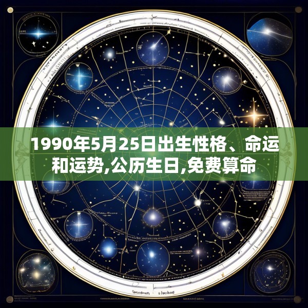 1990年5月25日出生性格、命运和运势,公历生日,免费算命