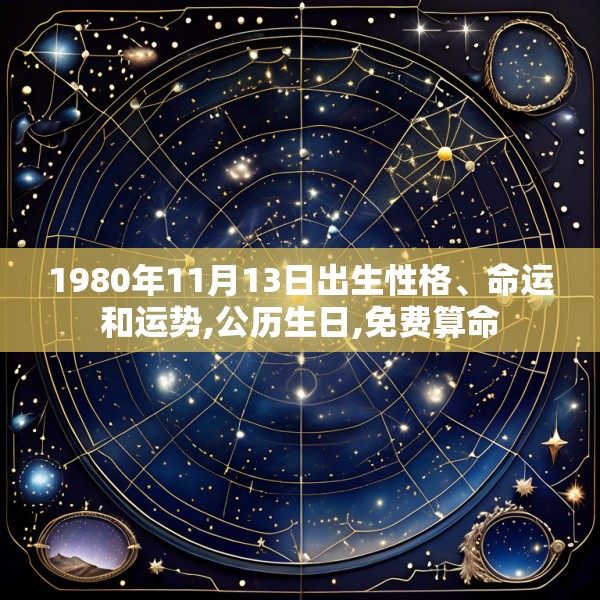 1980年11月13日出生性格、命运和运势,公历生日,免费算命