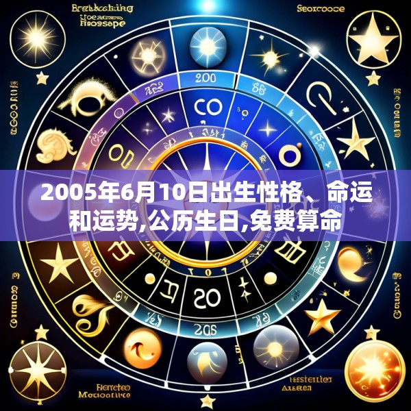 2005年6月10日出生性格、命运和运势,公历生日,免费算命