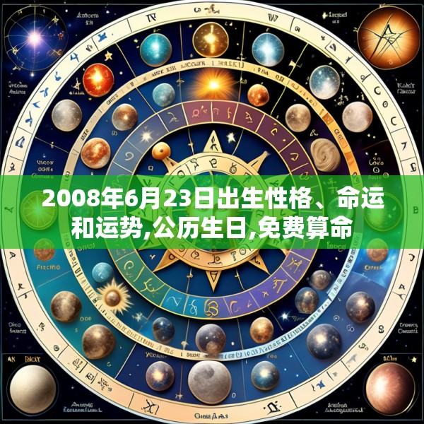 2008年6月23日出生性格、命运和运势,公历生日,免费算命