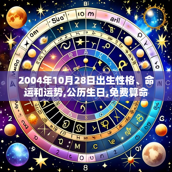 2004年10月28日出生性格、命运和运势,公历生日,免费算命