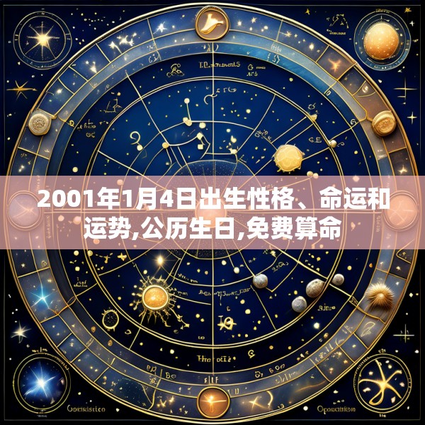 2001年1月4日出生性格、命运和运势,公历生日,免费算命