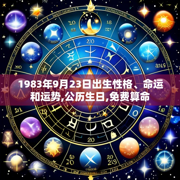 1983年9月23日出生性格、命运和运势,公历生日,免费算命