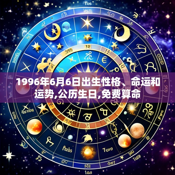 1996年6月6日出生性格、命运和运势,公历生日,免费算命