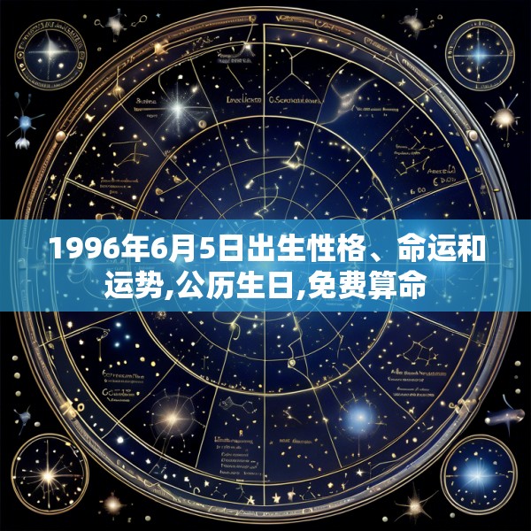 1996年6月5日出生性格、命运和运势,公历生日,免费算命