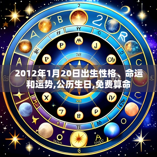 2012年1月20日出生性格、命运和运势,公历生日,免费算命