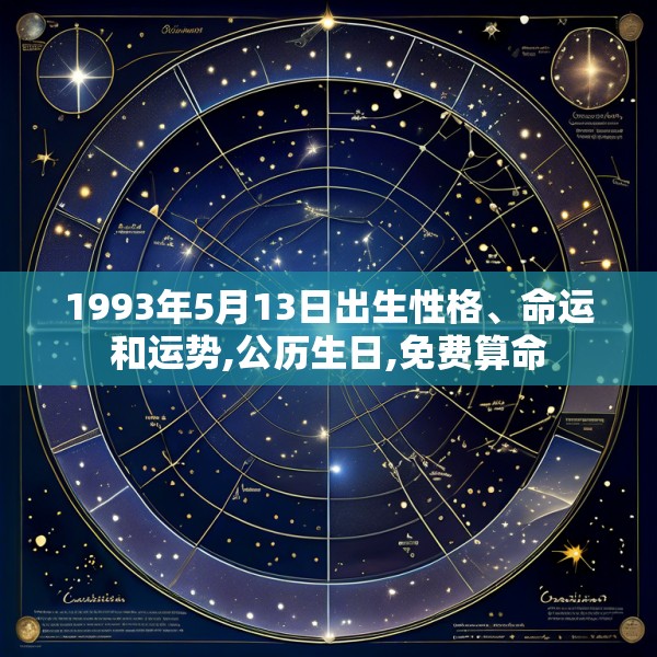 1993年5月13日出生性格、命运和运势,公历生日,免费算命