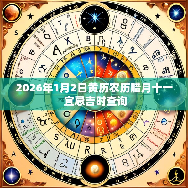 2026年1月2日黄历农历腊月十一 宜忌吉时查询