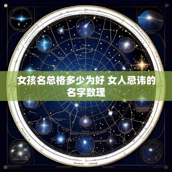 女孩名总格多少为好 女人忌讳的名字数理