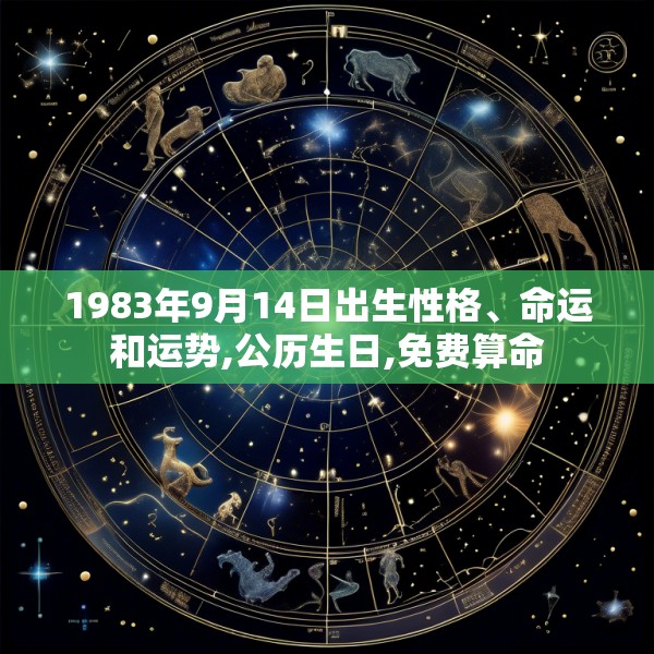 1983年9月14日出生性格、命运和运势,公历生日,免费算命