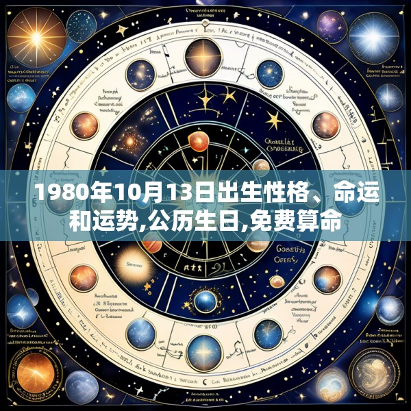 1980年10月13日出生性格、命运和运势,公历生日,免费算命