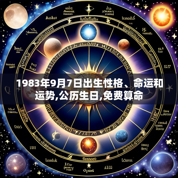 1983年9月7日出生性格、命运和运势,公历生日,免费算命