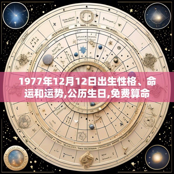 1977年12月12日出生性格、命运和运势,公历生日,免费算命