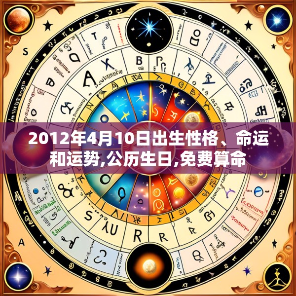 2012年4月10日出生性格、命运和运势,公历生日,免费算命