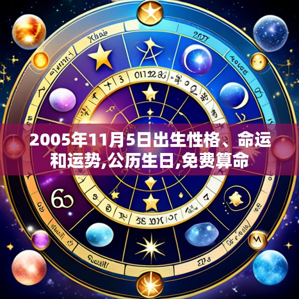 2005年11月5日出生性格、命运和运势,公历生日,免费算命