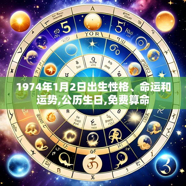 1974年1月2日出生性格、命运和运势,公历生日,免费算命