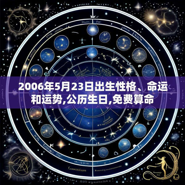 2006年5月23日出生性格、命运和运势,公历生日,免费算命