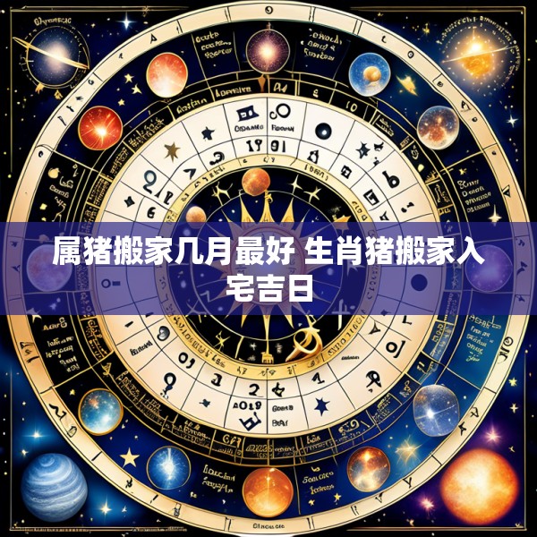 属猪搬家几月最好 生肖猪搬家入宅吉日