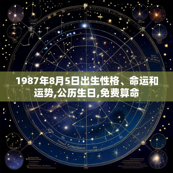 1987年8月5日出生性格、命运和运势,公历生日,免费算命