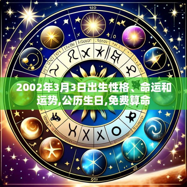 2002年3月3日出生性格、命运和运势,公历生日,免费算命