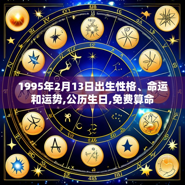 1995年2月13日出生性格、命运和运势,公历生日,免费算命