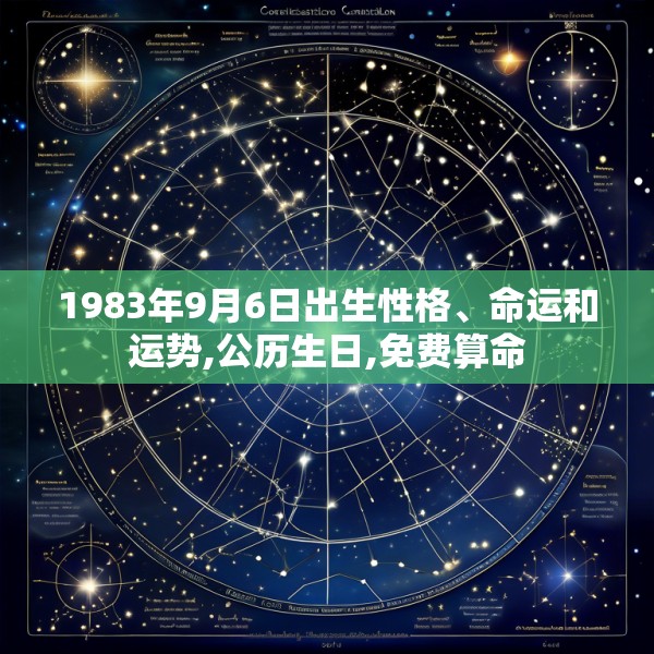 1983年9月6日出生性格、命运和运势,公历生日,免费算命