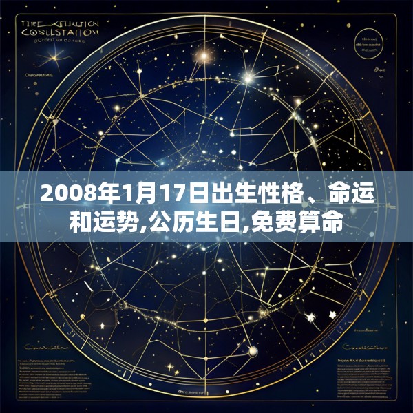 2008年1月17日出生性格、命运和运势,公历生日,免费算命