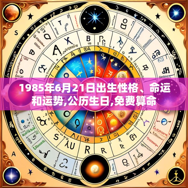 1985年6月21日出生性格、命运和运势,公历生日,免费算命